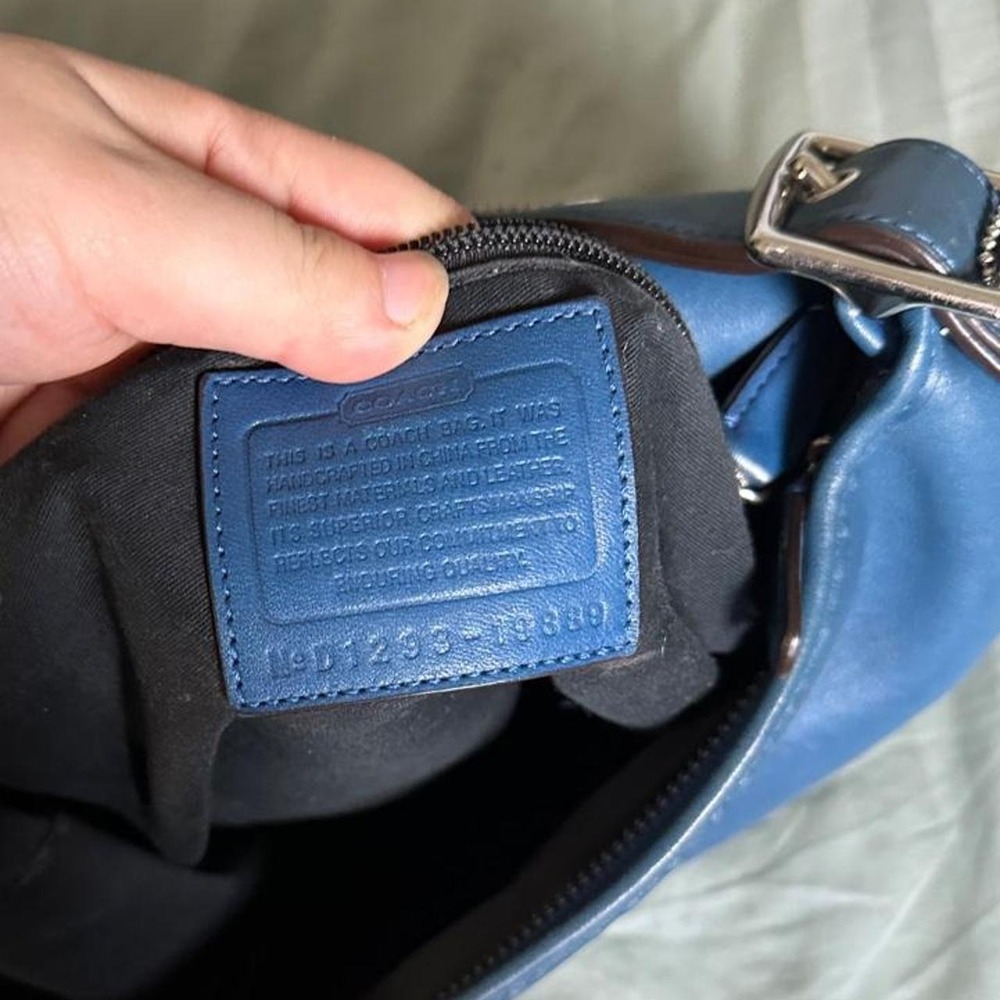 Coach legacy tassel blue duffle shoulder bag y2k vintage mcbling fairy - Picture 6 of 6